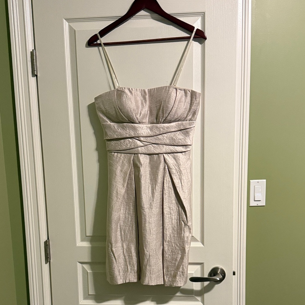 Max & Cleo Strapless Champagne Dress